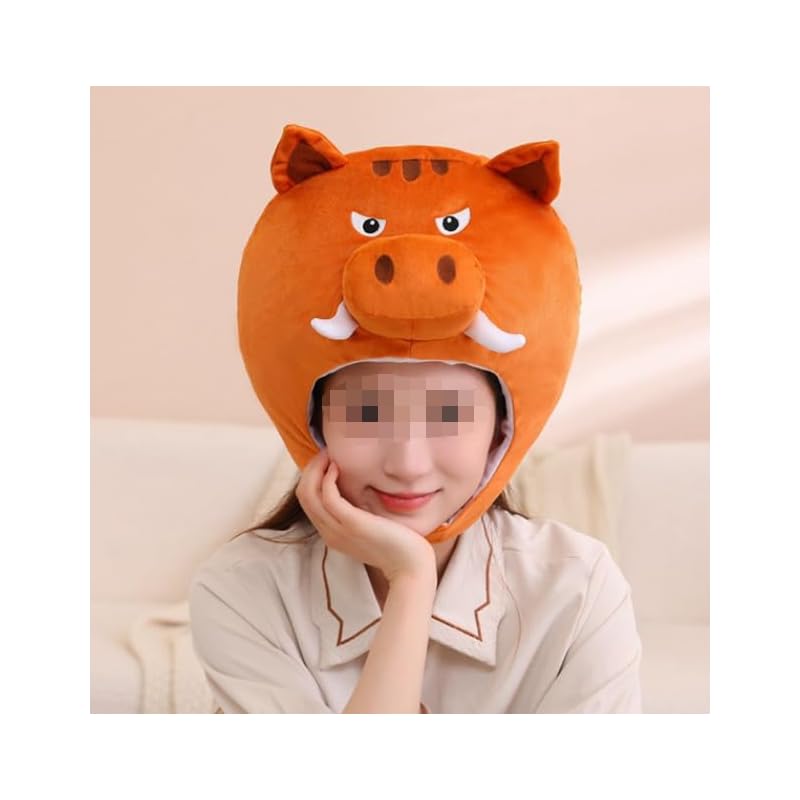 

[DOKiDOKi] Wild boar boar Headgear cosplay disguise hat headgear Kigurumi costume mask funny goods event party halloween banquet Year-end party cute