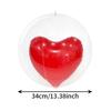 Love Heart PVC Balloons 13.38Inch Valentine's Day Heart Balloons for Anniversary Celebration Wedding Birthday Decoration