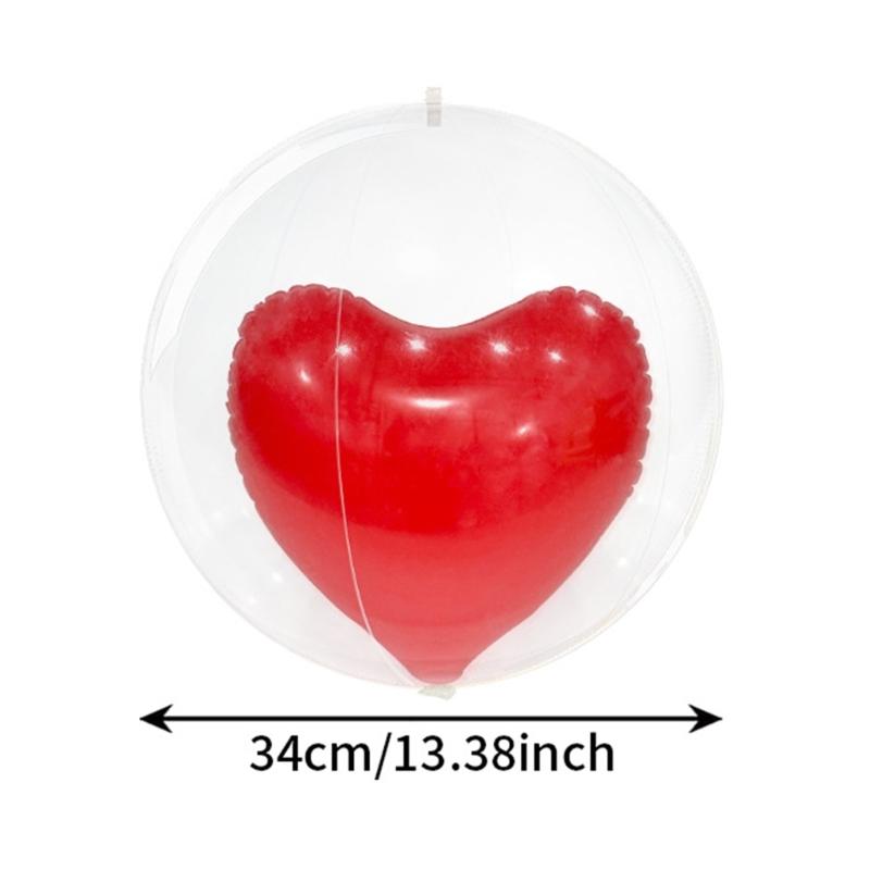 Love Heart PVC Balloons 13.38Inch Valentine's Day Heart Balloons for Anniversary Celebration Wedding Birthday Decoration