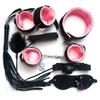 BDSM Restraint Sets, Female Sex Toys Handcuffs, Gags, Blindfolds, Whips, Restraint Straps, Nipple Clamps Adult Game Accessories,