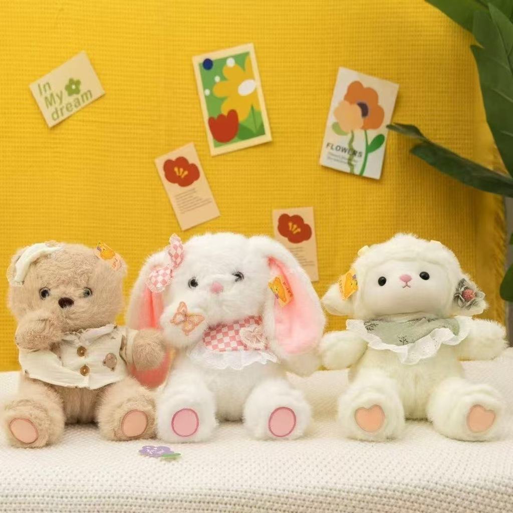 Plush Baby Sheep Toy With Pp Cotton Filling For Kids Bedtime Comfort Gift