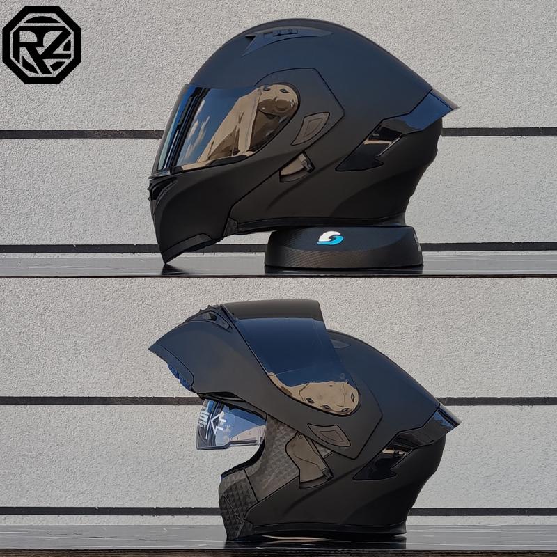 Motorradhelme Doppelvisier Modularer Klapphelm DOT-geprüft Integralhelm Motorrad-Rennhelm Klapphelm für Motorrad