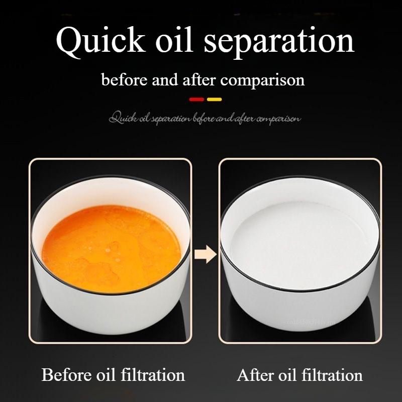 Stainless Steel Grease Trap Spoon Soup Colander Kitchen Gravy Oil Soup Fat Separator Yogurt Oil Skimmer Spoon Kitchen Gadgets