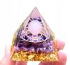 Pyramid Orgonite + Led Lamp Base 5Cm Crystal Stones Amulet 5Cm Hx08