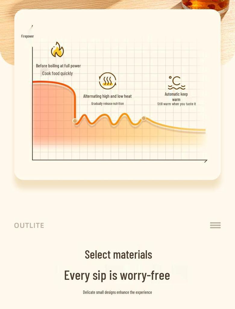 Compact Fully Automatic Smart Tea Maker Kettle with Thick Glass and Heat Preservation