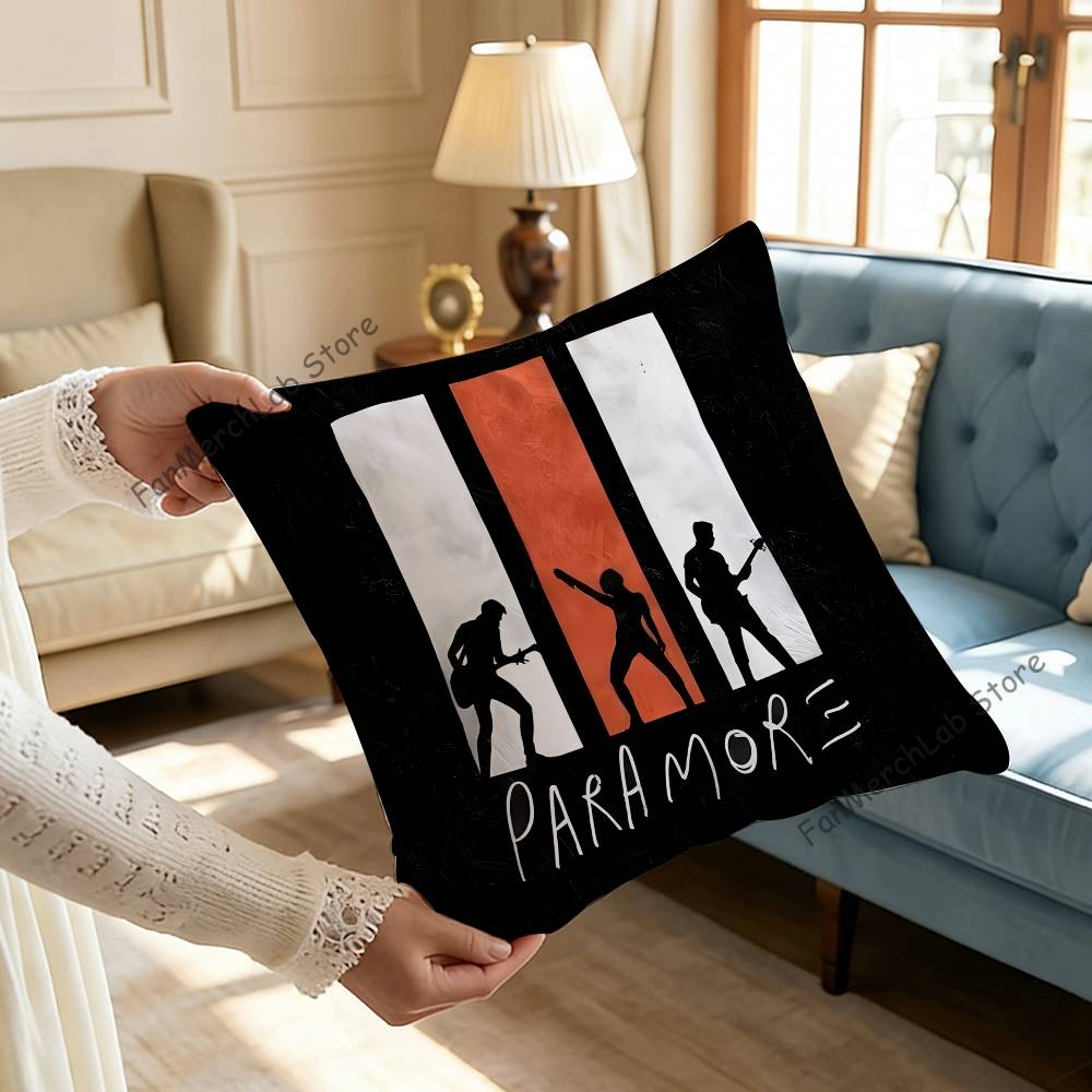 Band PParamore Pillow Case For Sofa Decor Car Office Room Printing Cushion Cover Decorations and Protector