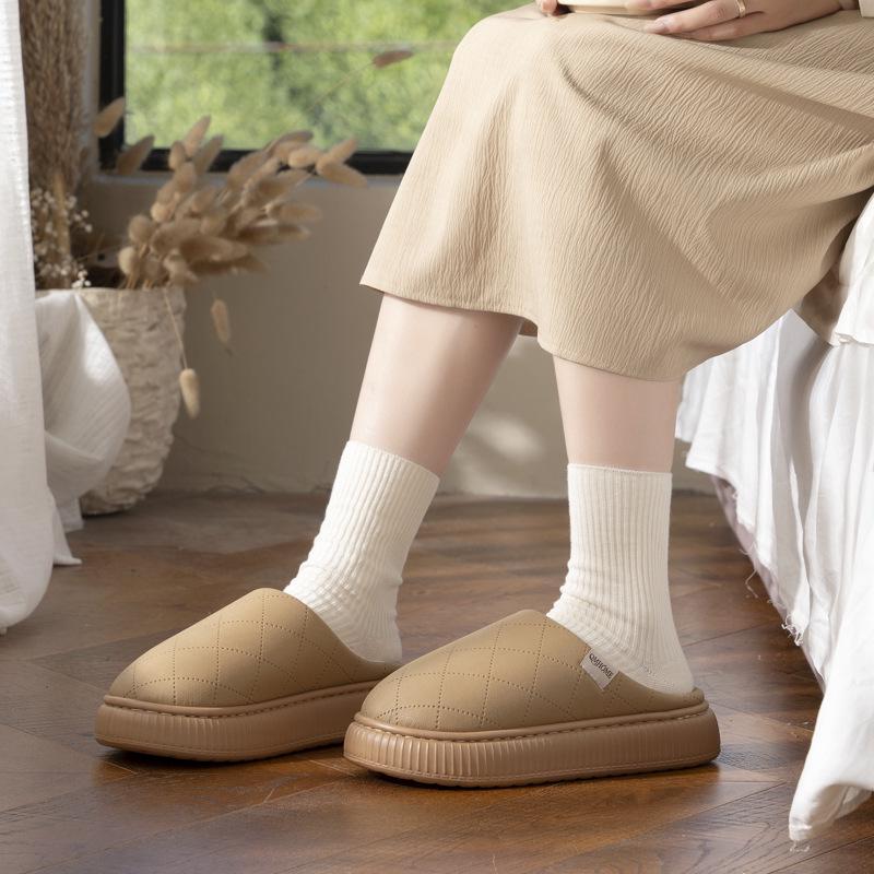 Waterproof Cotton Indoor Slippers: Anti-slip, Unisex, Autumn/Winter 2025