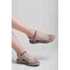 Shoetopia Women'S Snd-1080 Grey Flat Sandal-9 Kids Uk (Snd-1080-Grey)-Eu42