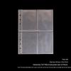 Polaroid A5 6-Hole Photo Album Refill Pages, Transparent PP, 76543 Inch, Loose-Leaf