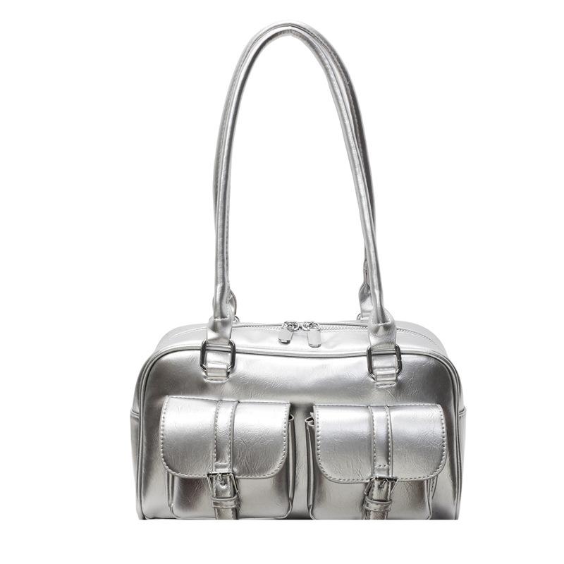 Commuter large-capacity tote bag women's 2025 spring and summer new bowling bag single shoulder armpit bag portable pillow bag