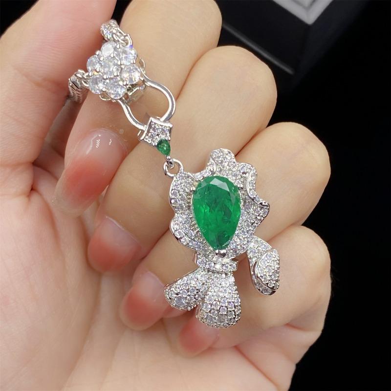 Sace Gems Clássico liga de cobre zircão anel brincos pingente colar conjuntos de jóias presentes festa de casamento