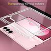 Samsung Z Fold7 Transparent Card Holder & Stand Case - Frosted Protective Design for Foldable Screen