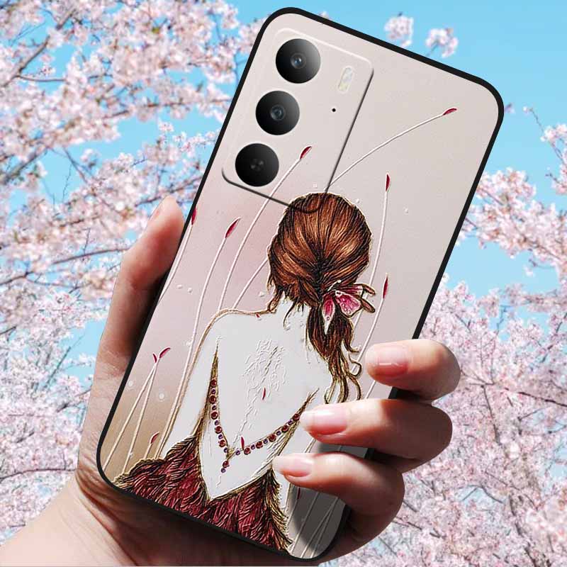 3D Relief Embossed Retro For Realme C75 4G Cases Soft Silicone Back Cover Case For Realme C75 4G 3D TPU Relief Cases 3D C75 C 75