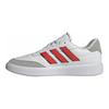 adidas Courtblock Bequeme Mode Rutschfest Langlebig Low Top Lifestyle Freizeitschuhe Herren Sneaker Weiß Rot IH4713