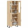 VidaXL Buffet haut Chêne sonoma 69,5x34x180 cm Bois d'ingénierie 3198236