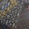 1pcs 5D Colorful Rhinestones Pumpkin Ghost Nail Art Halloween Stickers Adhesive Transfer Nail Decoration Decals Accessory