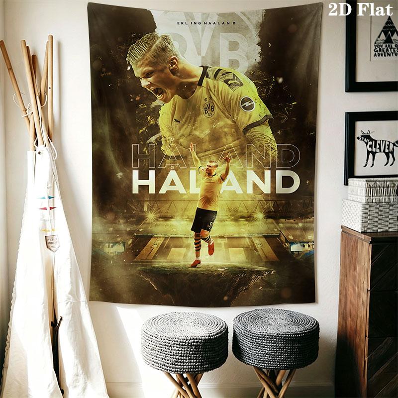 football star Wall Hanging Printed Fabric Blanket Decorative Tapestries for Bedroom Living Room Home Decor
