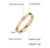 Cute 3mm Romantic Wedding Engagement Rings Women AAA+ CZ Stone Crystal Ring