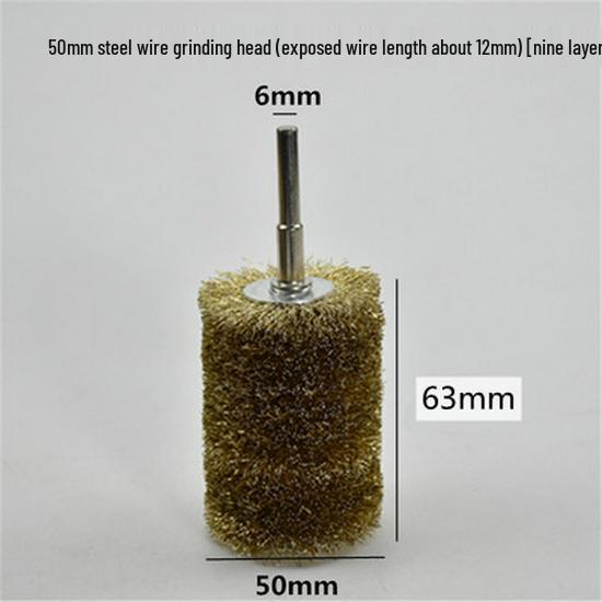 Electric Steel Wire Brush with Handle - Rust Removal, Polishing, and Cleaning.