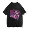 M-Monster High Harajuku Casual Anime T-shirt Manga Tshirt Cute Cartoon Tee-shirt Print Women Short Sleeve Tees