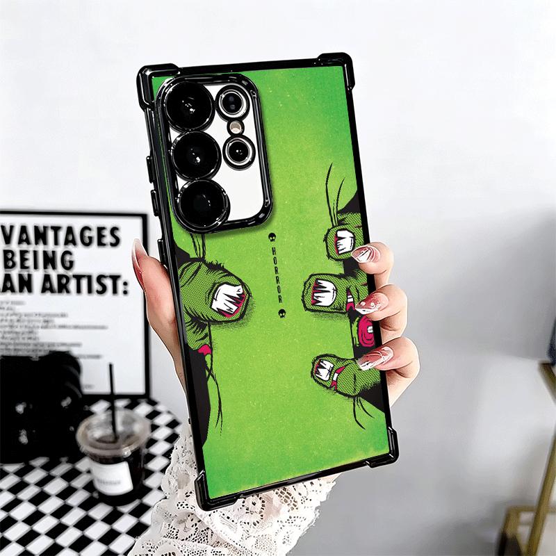 Horror Zombie Skeleton Green Soft Phone Case For Samsung Galaxy S26 Ultra S25 Edge S24 FE S23 Plus S22 S21 + S20 Plating Anti-Fa