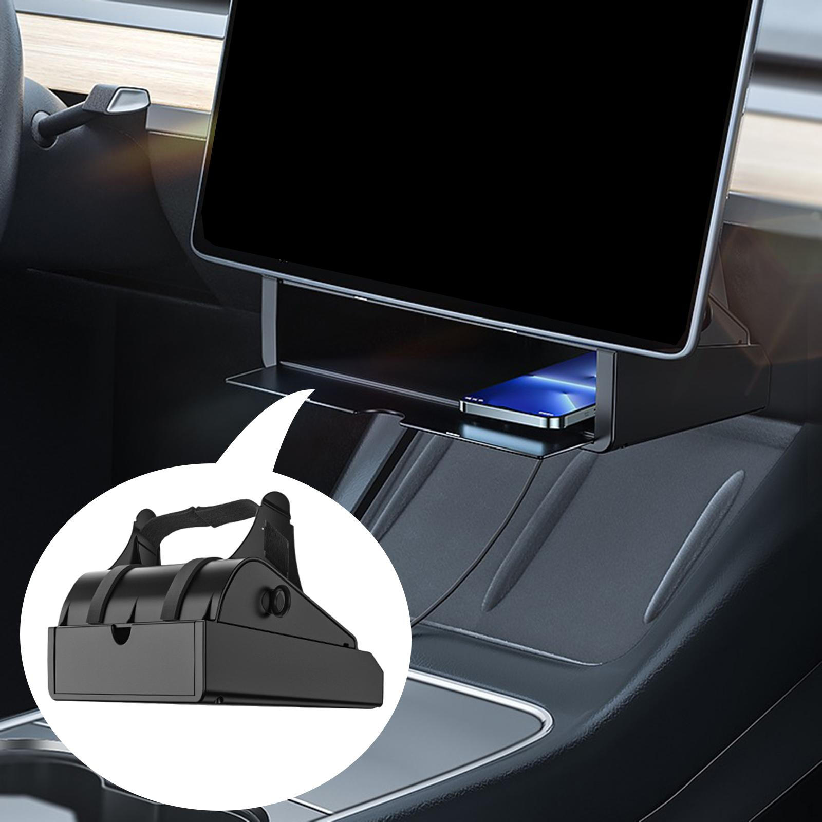 Central Control Storage Box under Navigation Screen Premium for Model Y