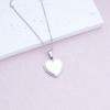 Trendy Simple Lace Small Love Necklace Women'S Light Luxury Design Heart-Shaped Pendant Collarbone Chain