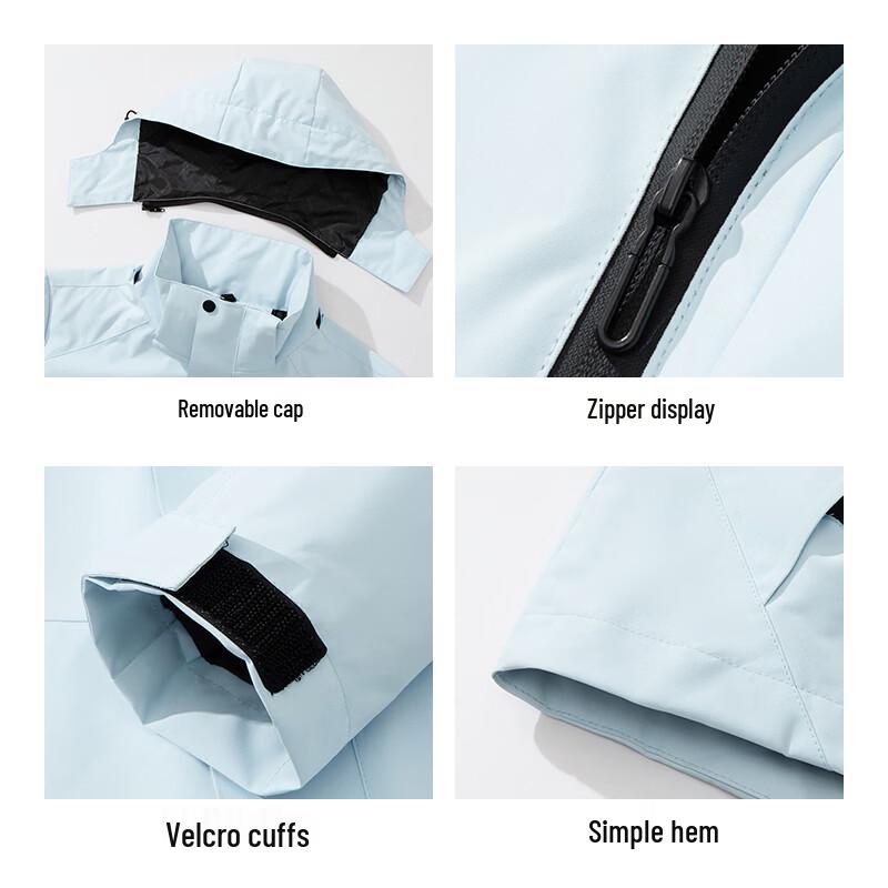 Jeep Men's 3-in-1 Windproof Jacket with Detachable Hood