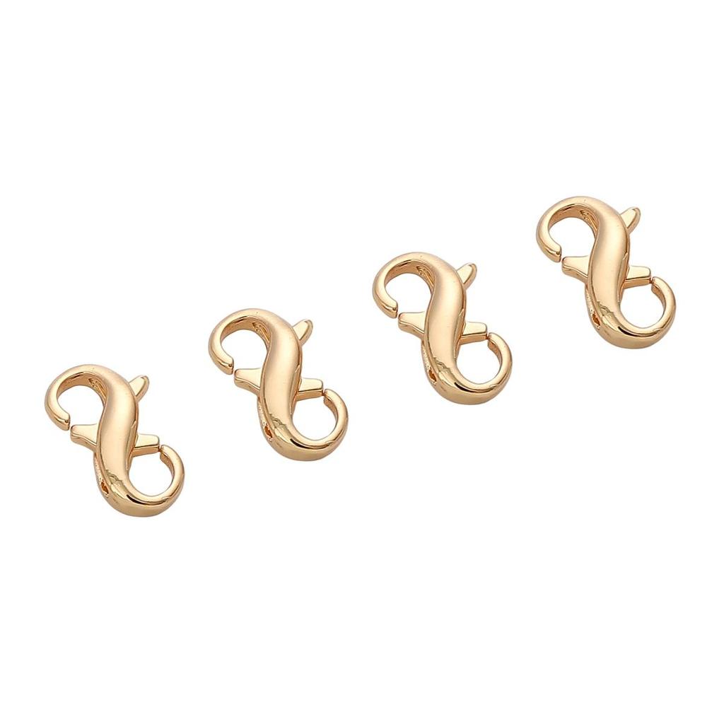 Kobber 8-formede Spennelåser For DIY Smykkefremstilling Armbånd Halskjede Håndverkstilbehør