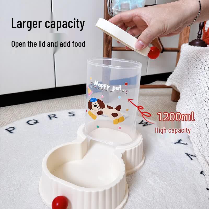 LISM Large Capacity Pet Food and Water Dispenser