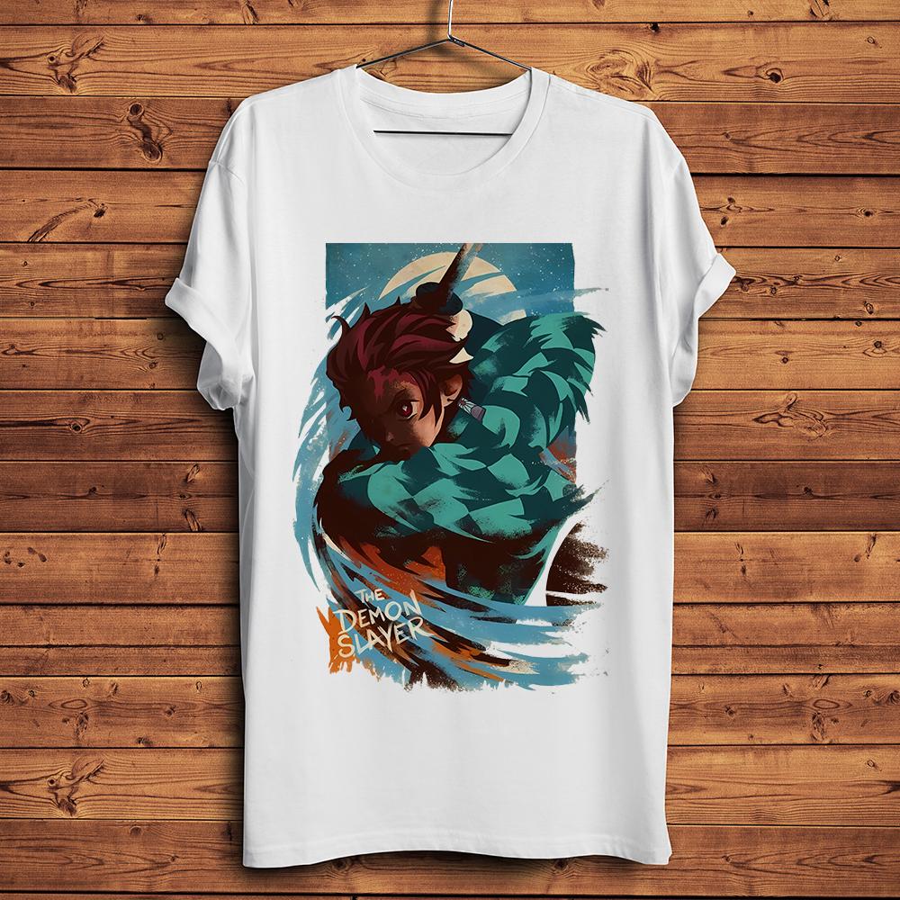 Kimetsu no Yaiba anime water breath Kamado Tanjirou funny tshirt Unisex short sleeve casual tshirt unisex streetwear tee S