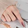 Fashion Rose Gold Single Diamond Minimalist Pinky Ring For Women Elegant And Delicate Finger Jewelry