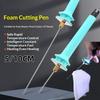 1 Set Electric Hot Wire Foam Cutter Pen Kit - 50/100mm Cutting Adaptor DIY Craft Tool