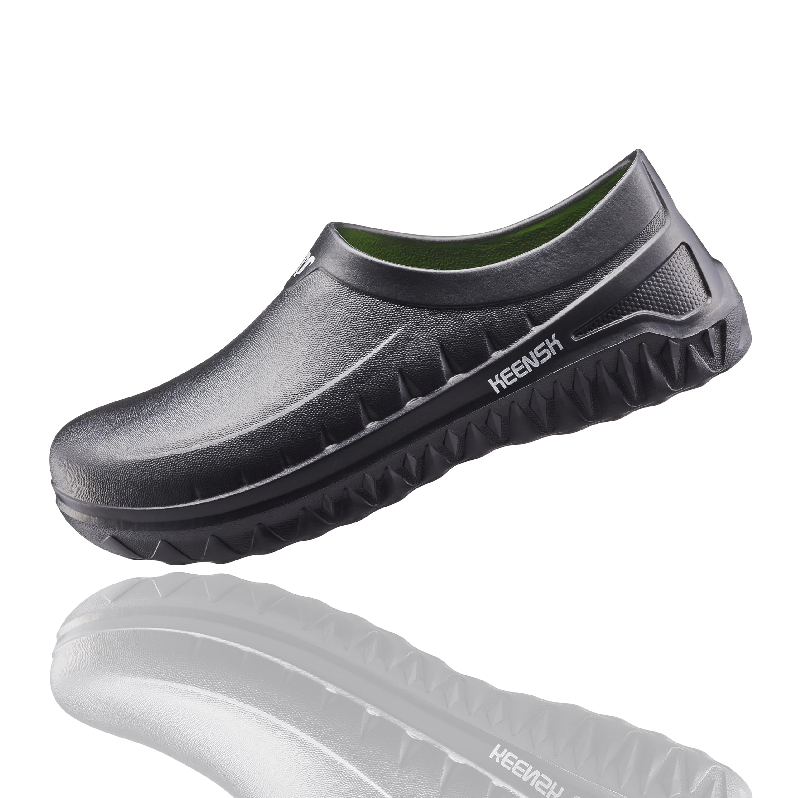 

uateeff Мужские черные поварские туфли, Нескользящие, Водонепроницаемые, Маслостойкие, Черные, Размер 27 см