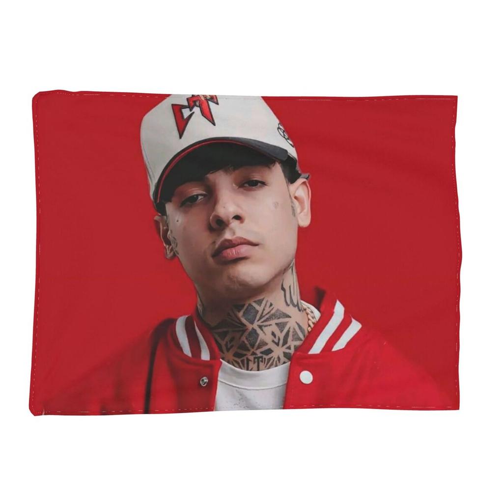 N-Natanael Canos Blue Rapper Blankets Soft Warm Flannel Throw Blanket Plush for Bed Living room Picnic Travel Home Couch
