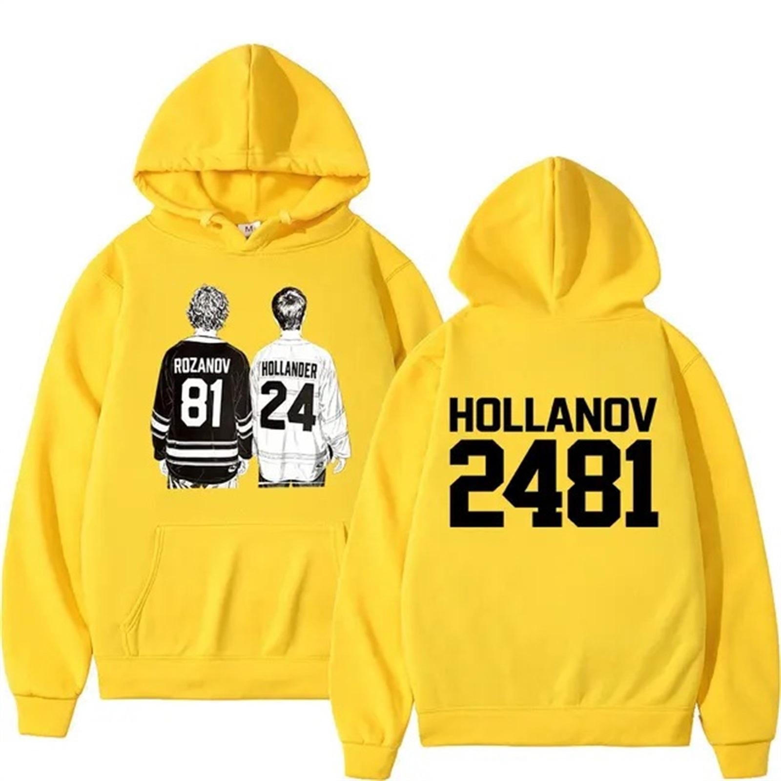Hooded Printed Long Sleeved Sweatshirt Loose Sweatshirt Sweatshirt XL жёлтый