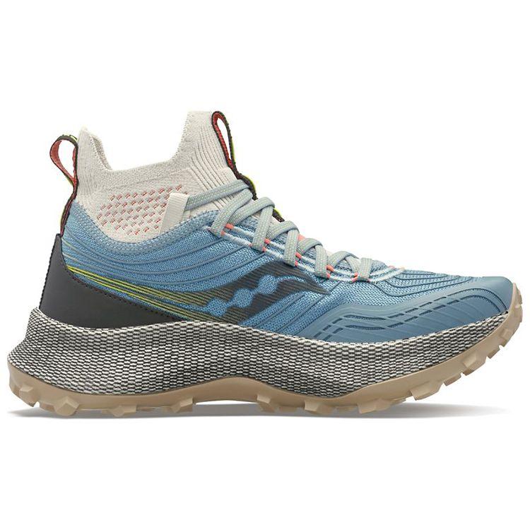 Saucony Runshield Trail Running Shoes Lightweight Shock Absorbing Slip Resistant Durable Mid Top Women running shoes Blue Black S10646-06
