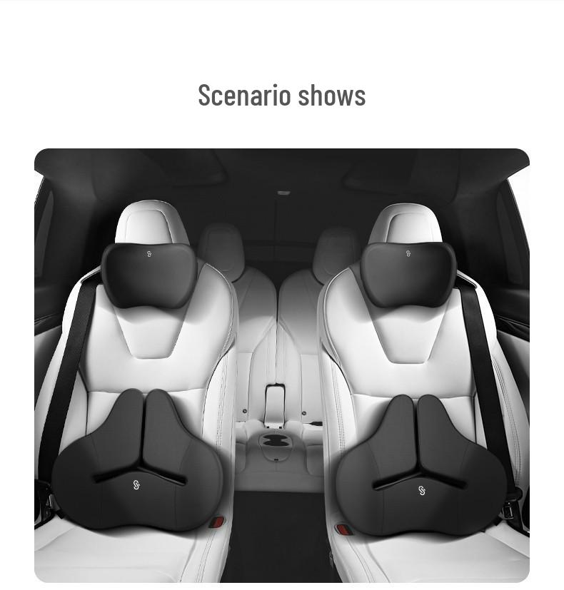 Memory Foam Car Lumbar Support Cushion for Driver and Passenger Seats