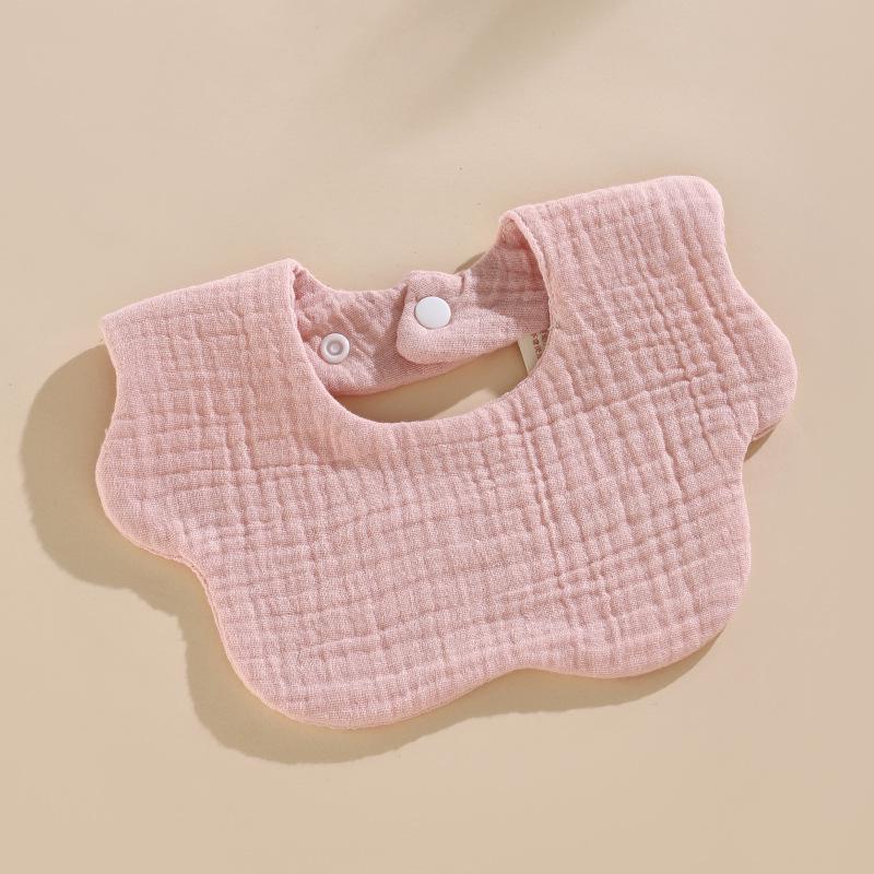 Six-Layer Cotton Petal Bib for Newborns, Boys & Girls - Thin, Soft & Absorbent