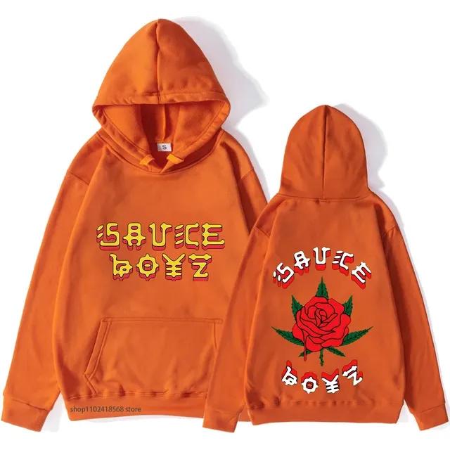 Eladio Carrion Sauce Boyz Hoodies Monarca Harajuku Anime Lässig Kawaii Manga Sweatshirts Cartoon Kleidung Damen Streetwear