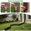 Gutter Downspout Extensions, Outer diameter 3" Downspout Extender for Rainwater Drainage,Flexible Drainage Pipe Suitable for 2"×3" and 3"×4" Downspout