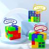 3D Blocks Japanese Cards 64 Pieces Balance Game Educational Toy (Square)
