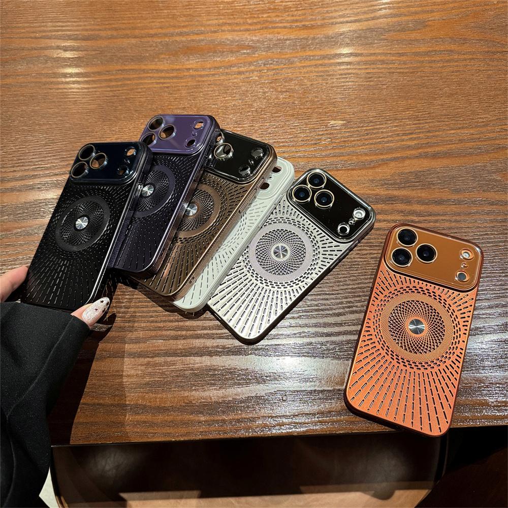 Cooling Phone Case with Camera Protective for Apple IPhone 17 Air 16 Plus 16 14 13 12 Pro Max Magnetic Heat Dissipation