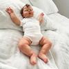 BZDOLL Cloth Body Vinyl Limbs 50 CM 20inch 3D-Paint Asleep Fat Reborn Baby Doll Toy for Girl Lifelike Kids Birthday Gift Play House Toy Humanoid Doll