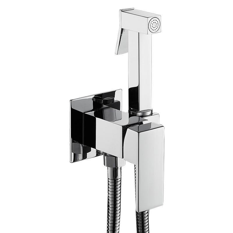Wall-Mounted Hot & Cold All-Copper Bidet Spray Gun Faucet