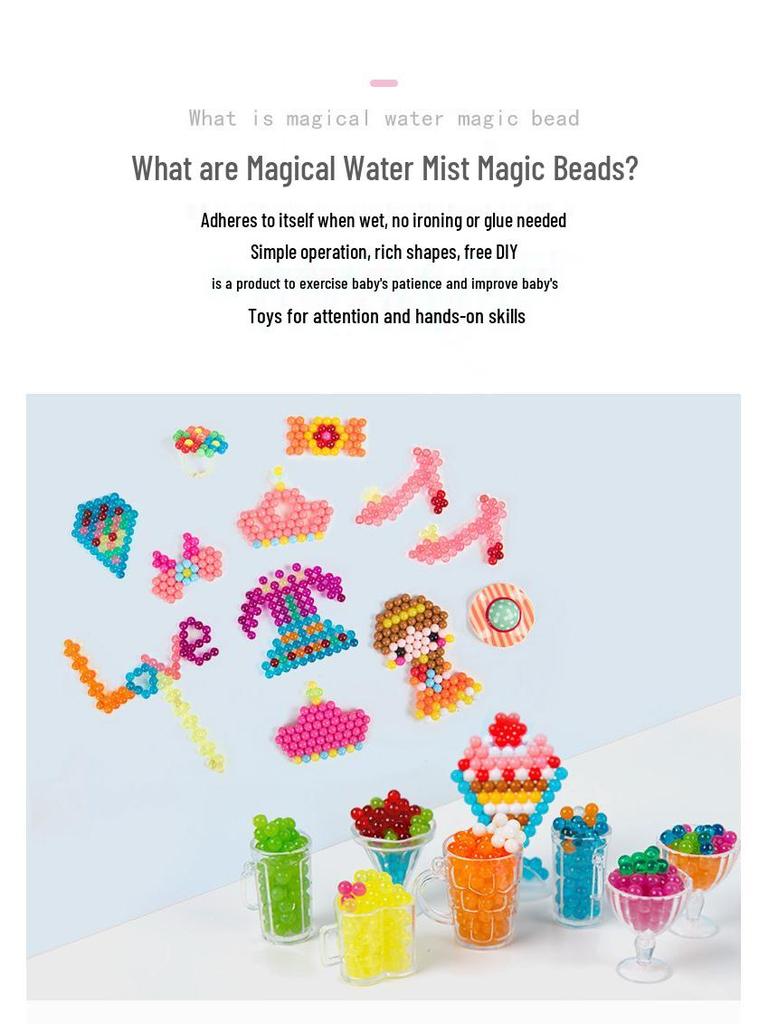 Luminous DIY Water Magic Beads Puzzle Set for Kids