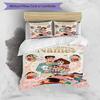 3pcs Duvet Cover Set (1*Duvet Cover + 2*Pillowcase, Without Core), Custom Name Crayon Shin chanPattern Bedding Set, Home Bedroom Decor Gift