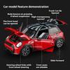 Scale 1:18 Mini Cooper S 530LI Car Model Toy Doors Opened Sports Cars Metal Body Rubber Tires Models Home Decor Decoration