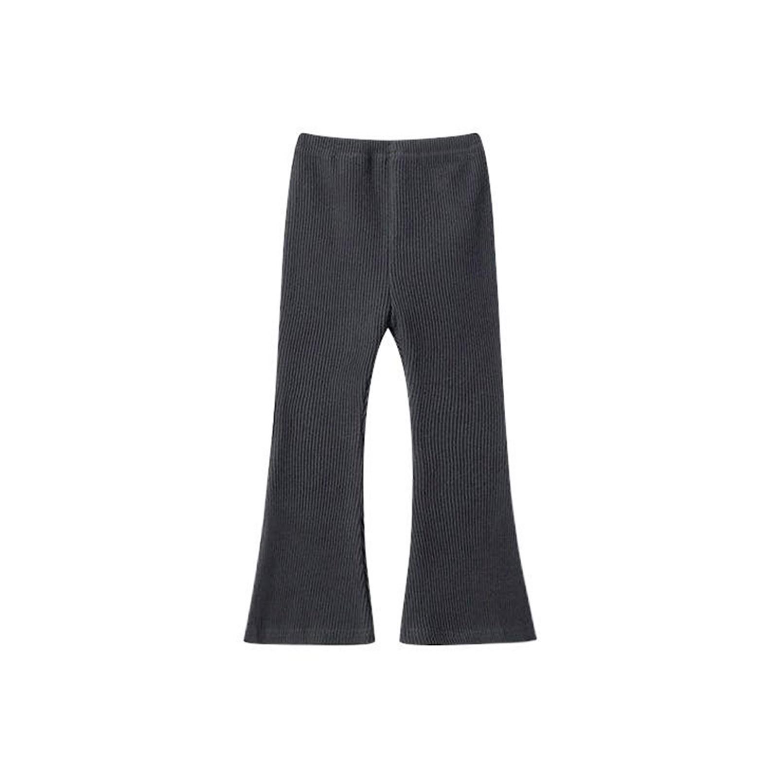 

Леггинсы-клеш для девочек, хлопковые брюки-клеш для девочек, брюки-клеш с высокой талией, облегающие леггинсы для йоги для детей 140