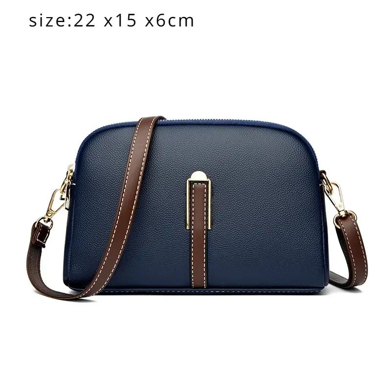 Genuine Leather Bag Luxury Women's Handbags Bag for Woman 2026 Female Clutch Phe Bags Shoulder Bag Crossbody Messenger Pack